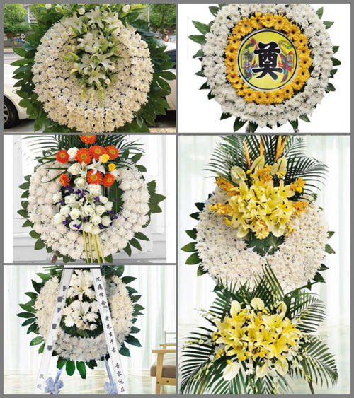 广东梅州市丰顺县汤南镇东方村花圈速递
